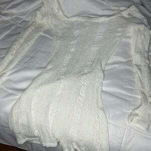 White lace romper